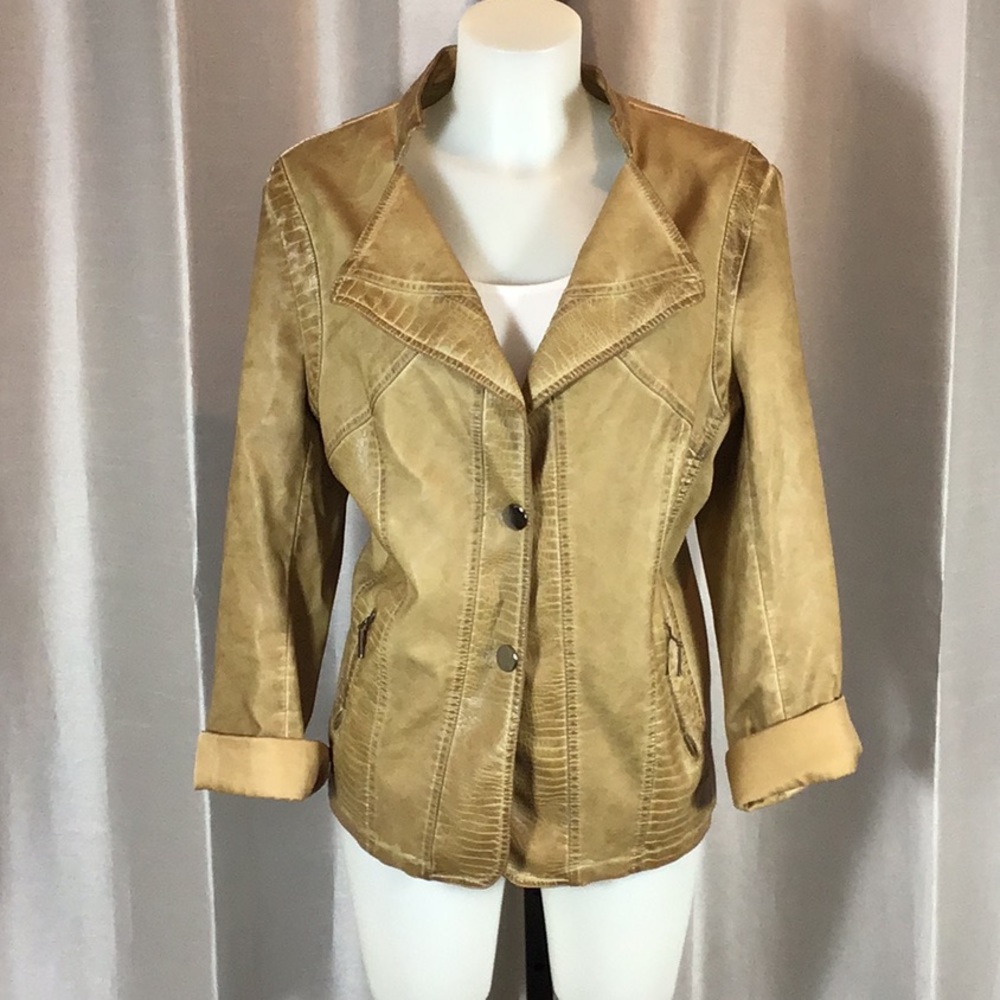 Ness faux leather jacket